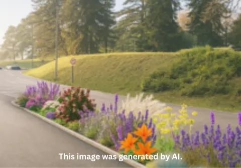 An image of petals at the entrance of the Palais des Nations can be seen.