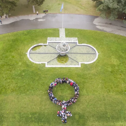 Action on the international women's day at UNOG.