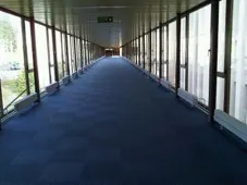 The inside of the Passerelle can be seen.